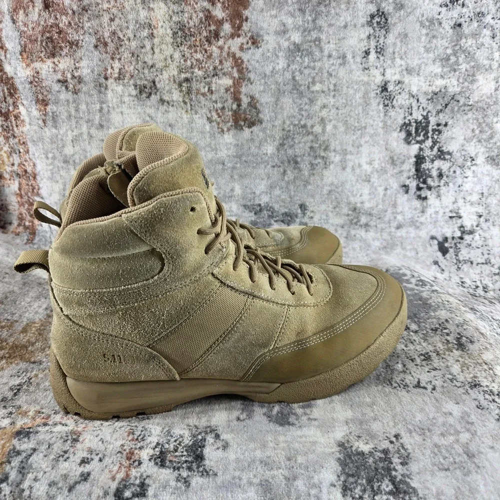 5.11 Tactical HRT Advance Side Zip Boots Mens 13 Tan Utility Security Uniform